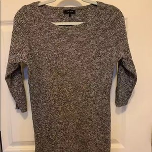 Ribbed tunic-style Sweater top